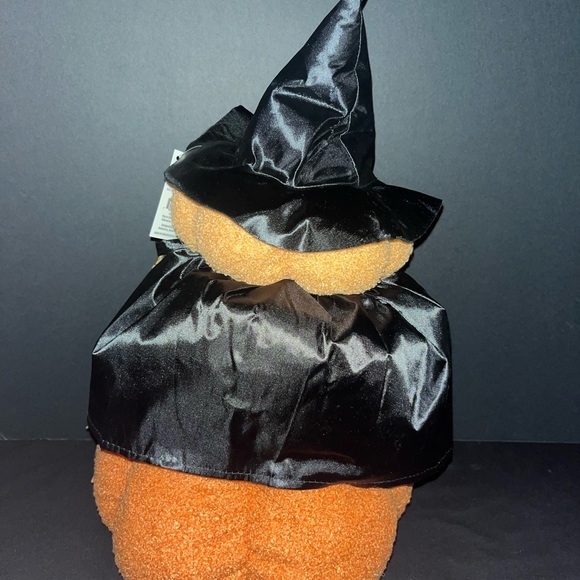 New Halloween Orange Plush Pumpkin Stack Witch Decor, 17 In, By Way To Celebrate - Picture 3 of 5